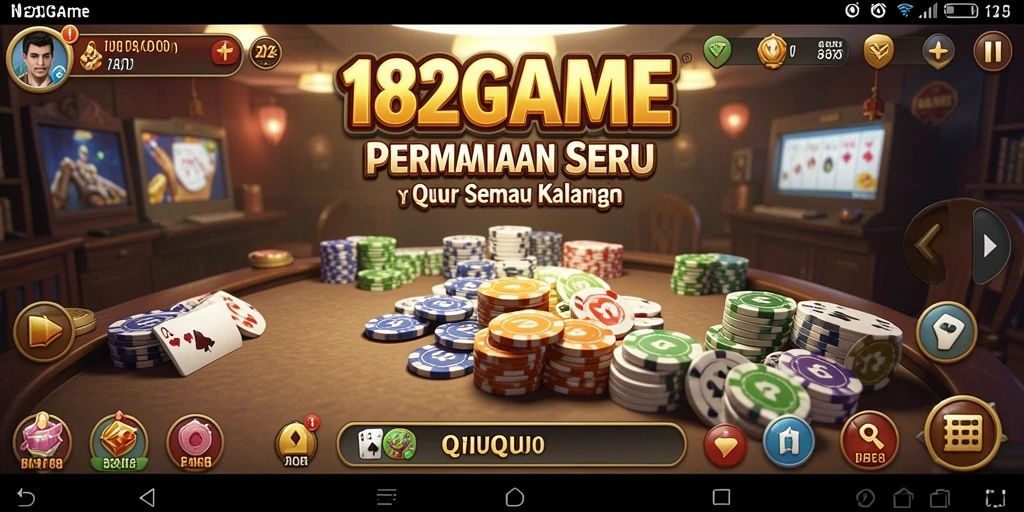 Tampilan gameplay seru QiuQiu dalam 182GAME.