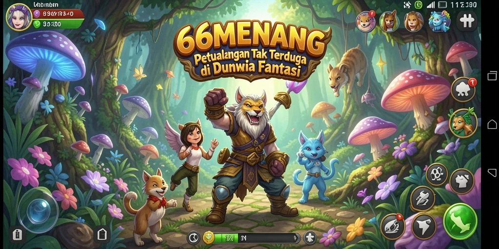 Screenshot gameplay 66MENANG menunjukkan aksi penuh petualangan.