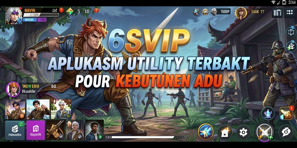 Tampilan utama 6SVIP dengan fitur Utility yang menonjol.