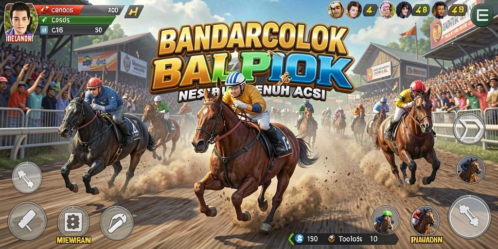 Tampilan menarik dan intens dari gameplay BALAP BANDARCOLOK.