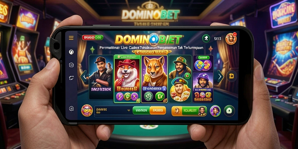 Tampilan permainan Live Casino yang memukau di DOMINOBET.