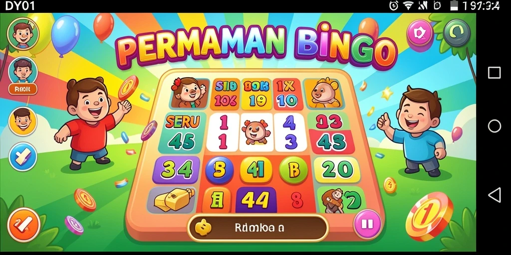 Tampilan gameplay Bingo yang menarik dan interaktif di DY01.