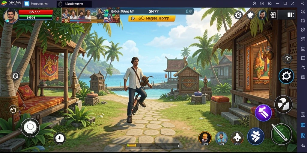 Tampilan gameplay seru dan penuh warna di GN777.