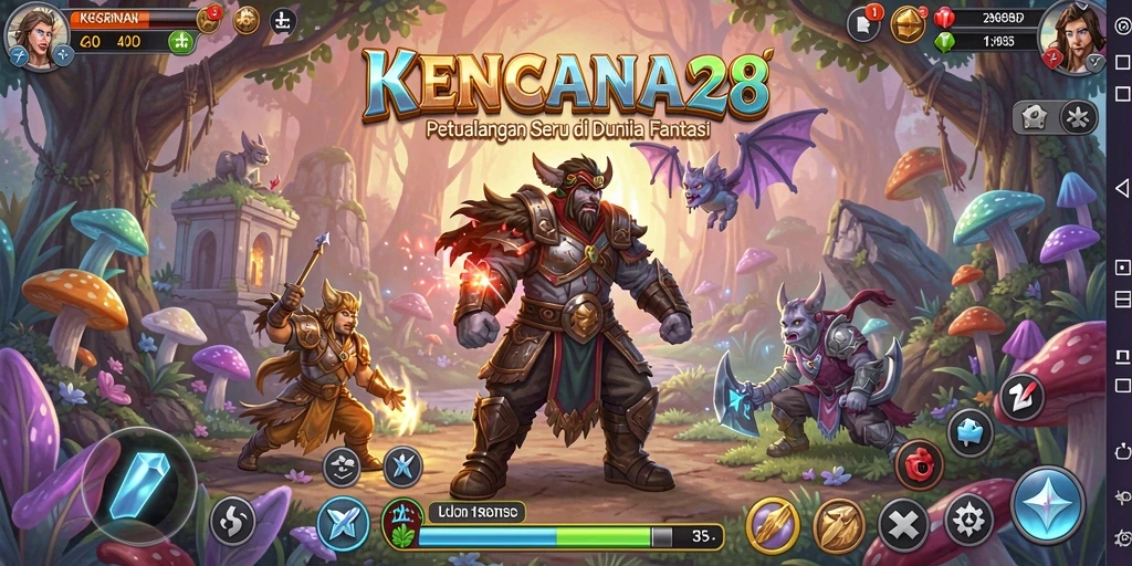 Screenshot KENCANA28 menampilkan aksi gameplay seru di dunia petualangan.