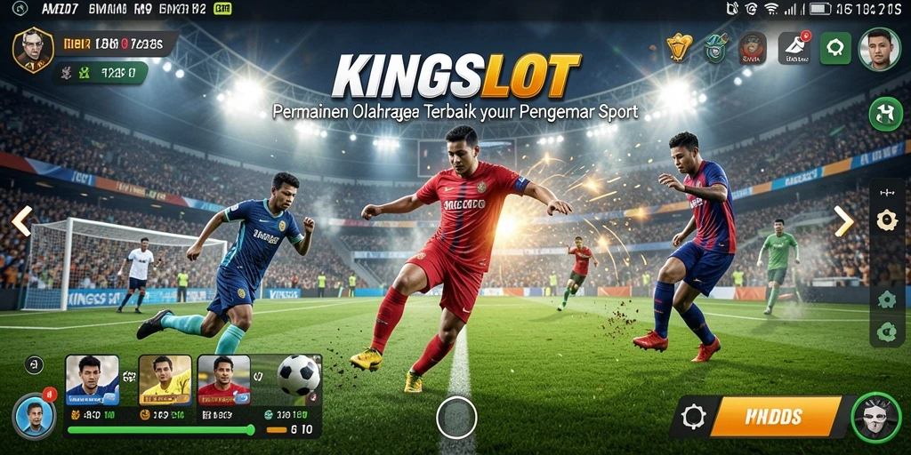 Screenshot utama KINGSLOT menampilkan gameplay yang penuh aksi.