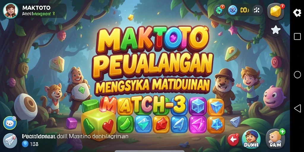 Gameplay <strong>MAKTOTO</strong> yang seru dan penuh warna di layar.