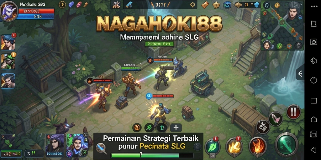 Screenshot gameplay NAGAHOKI88 menampilkan pertempuran strategis yang mendebarkan.