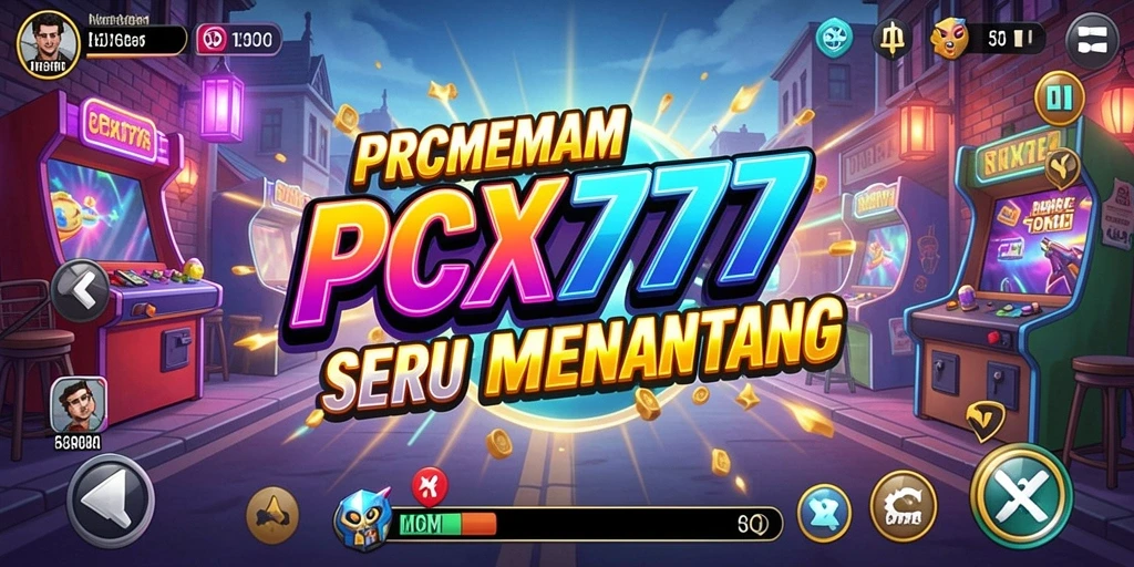 Gameplay PCX777 menampilkan aksi arcade yang seru dan dinamis.