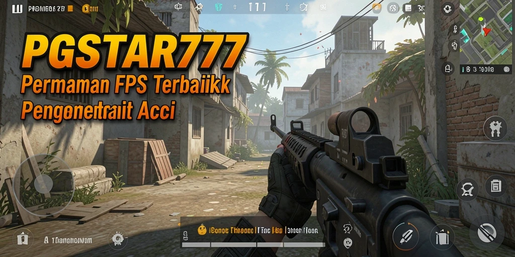 Screenshot tampilan seru dari gameplay FPS PGSTAR777.