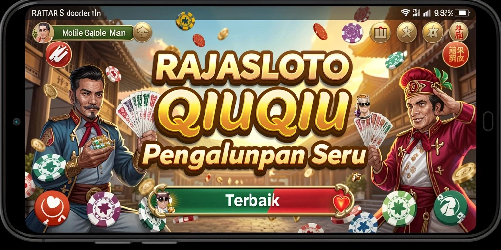 Screenshot utama RAJASLOTO menampilkan gameplay seru QiuQiu.