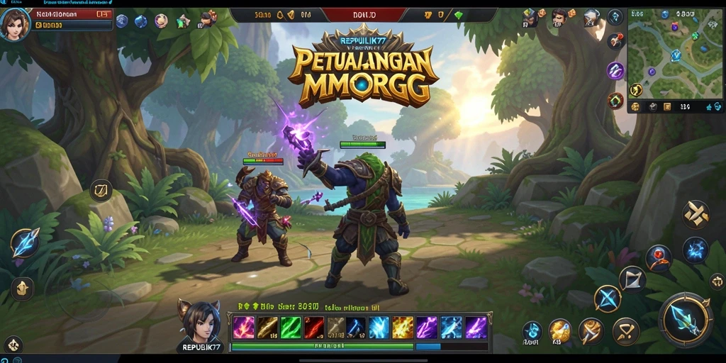 Tampilan gameplay menakjubkan dari REPUBLIK77 yang penuh petualangan.