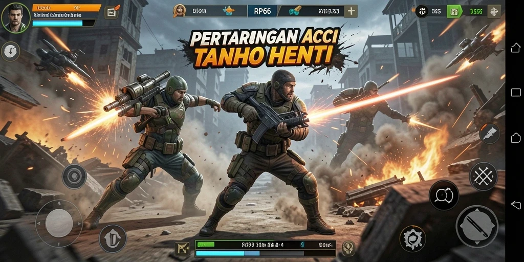 Tampilan gameplay intens dari RP66 dengan aksi seru.
