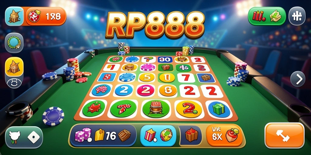 Tampilan gameplay bingo yang seru di RP888