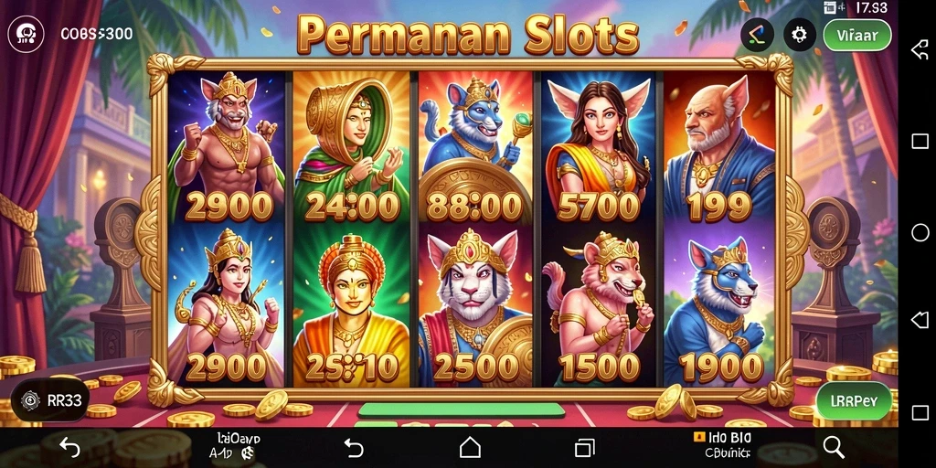 Tampilan gameplay Slot di RR33 yang menarik dan menghibur.