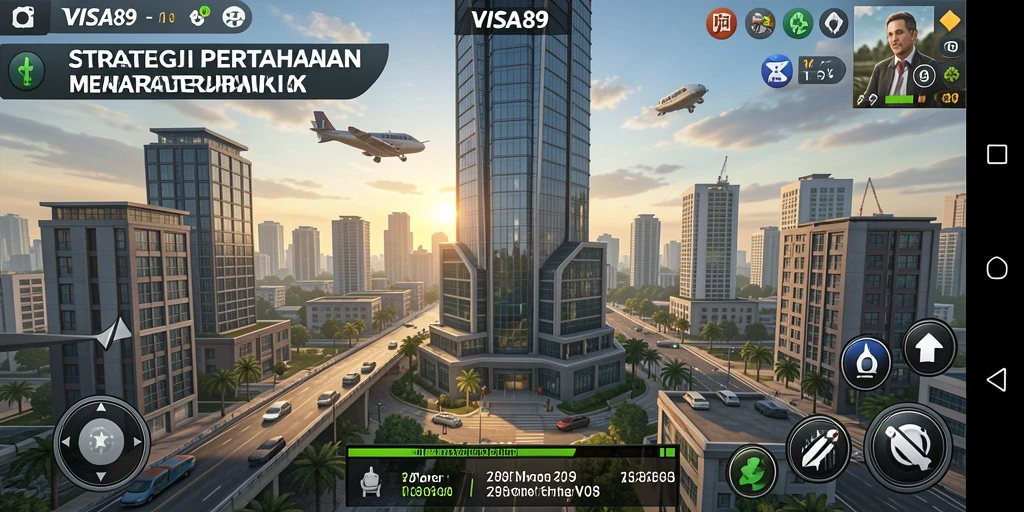 Tampilan gameplay menara pertahanan yang seru dan menantang.