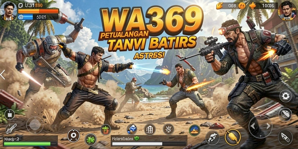 Screenshot gameplay WA369 menampilkan aksi seru dalam pertempuran.